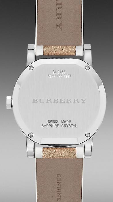 Burberry The City Silver Dial Brown Leather Strap Watch for Women - BU9136 Buy Now By Burberry