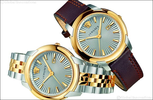 Versace V-Urban Quartz Grey Dial Brown Leather Strap Watch for Men - VELQ00219 Buy Now By Versace