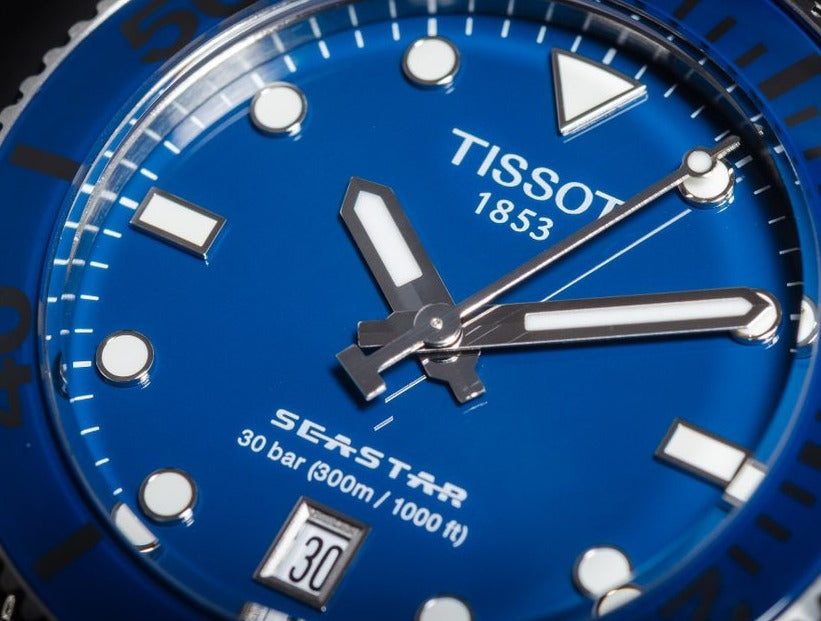 Tissot Seastar 1000 Lady Blue Dial Silver Steel Strap Watch For Women - T120.210.11.041.00 Buy Now By Tissot