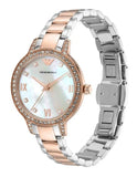 Emporio Armani Cleo Mother of Pearl Dial Two Tone Steel Strap Watch For Women - AR11499 Buy Now By Emporio Armani