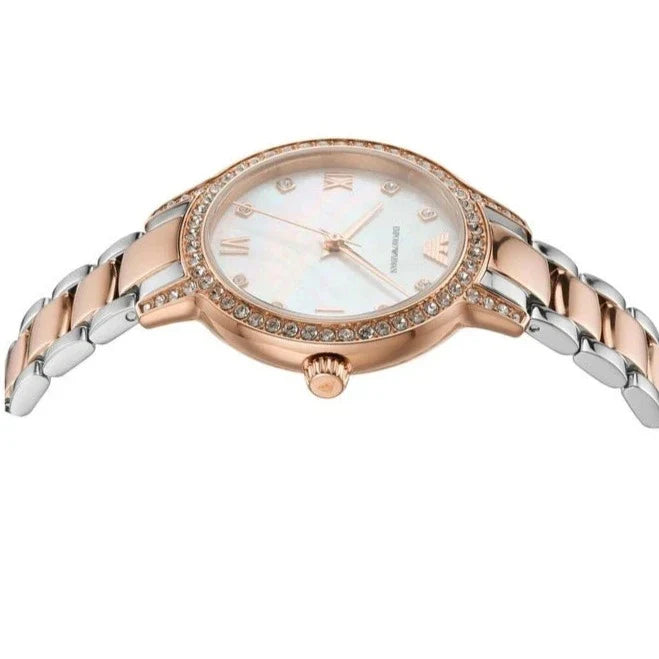 Emporio Armani Cleo Mother of Pearl Dial Two Tone Steel Strap Watch For Women - AR11499 Buy Now By Emporio Armani