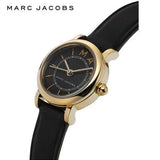 Marc Jacobs Roxy Black Dial Black Leather Strap Watch for Women - MJ1585 Buy Now By Marc Jacobs