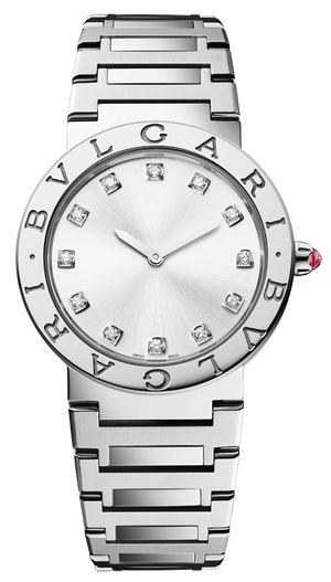 Bvlgari Bvlgari Bvlgari Lady Diamonds Silver Dial Silver Steel Strap Watch for Women - BVLGARI103696 Buy Now By Bvlgari