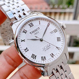 Tissot T Classic Le Locle Automatic White Dial Silver Steel Strap Watch For Men - T41.1.483.33 Buy Now By Tissot