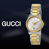 Gucci G Timeless Silver Dial Two Tone Steel Strap Watch For Women - YA126563 Buy Now By Gucci