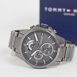 Tommy Hilfiger Decker Quartz Black Dial Black Steel Strap Watch for Men - 1791347 Buy Now By Tommy Hilfiger