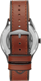 Fossil Forrester Automatic Skeleton Grey Dial Brown Leather Strap Watch for Men - ME3178 Buy Now By Fossil