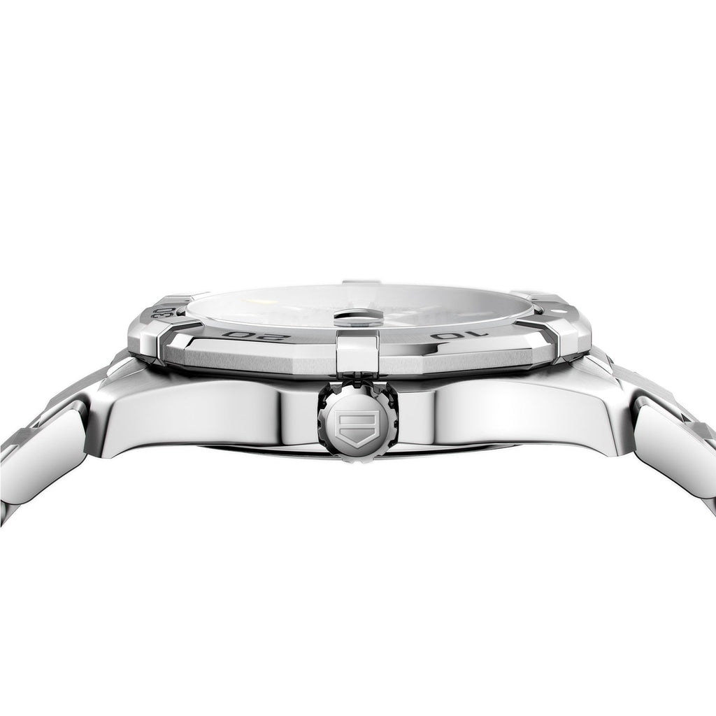 Tag Heuer Aquaracer Automatic Black Dial Silver Steel Strap Watch for Men - WAY2010.BA0927 Buy Now By Tag Heuer