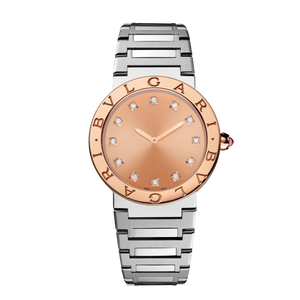 Bvlgari Bvlgari Bvlgari Resort Limited Edition Diamonds Gold Dial Silver Steel Strap Watch for Women - BVLGARI103682 Buy Now By Bvlgari