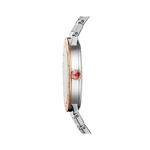 Bvlgari Bvlgari Bvlgari Resort Limited Edition Diamonds Gold Dial Silver Steel Strap Watch for Women - BVLGARI103682 Buy Now By Bvlgari