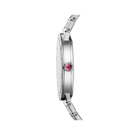 Bvlgari Bvlgari Bvlgari Quartz Pink Dial Silver Steel Strap Watch for Women - BVLGARI103711 Buy Now By Bvlgari