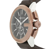 Gucci G Chrono Black Dial Brown Leather Strap Watch For Men - YA101202 Buy Now By Gucci