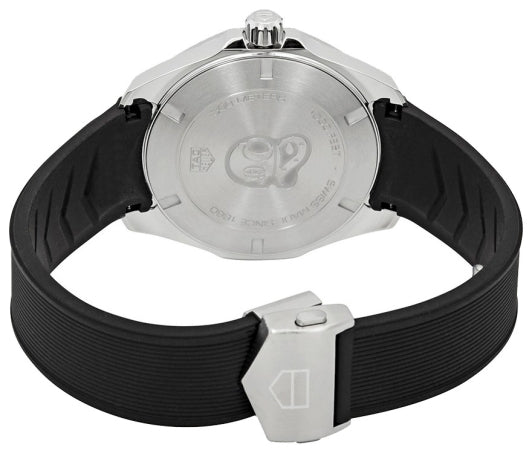 Tag Heuer Aquaracer Calibre 5 Automatic Black Dial Black Rubber Strap Watch for Men - WAY201A.FT6142 Buy Now By Tag Heuer