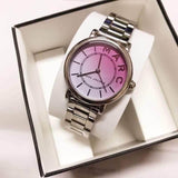 Marc Jacobs Roxy Pink Dial Silver Steel Strap Watch for Women - MJ3552 Buy Now By Marc Jacobs