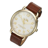 Coach Delancey White Dial Brown Leather Strap Watch for Women - 14502715 Buy Now By Coach
