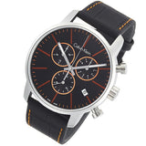 Calvin Klein City Chronograph Black Dial Black Leather Strap Watch for Men - K2G271C1 Buy Now By Calvin Klein