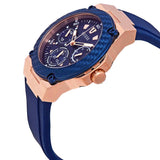 Guess Zena Blue Dial Blue Silicone Strap Watch For Women - W1094L2 Buy Now By Guess