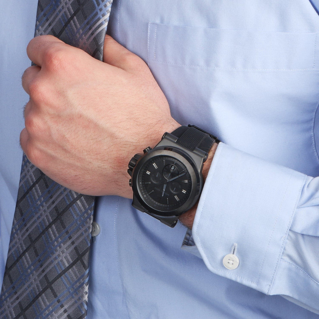 Michael Kors Dylan Black Dial Black Rubber Strap Watch for Men - MK8152 Buy Now By Michael Kors