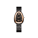Bvlgari Serpenti Seduttori Black Dial Black Steel Strap Watch for Women - SERPENTI103704 Buy Now By Bvlgari