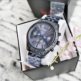 Michael Kors Lexington Chronograph Blue Dial Blue Steel Strap Watch for Men - MK8480 Buy Now By Michael Kors