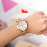 Fossil Jacqueline Mother of Pearl White Dial Gold Mesh Strap Watch for Women - ES4352 Buy Now By Fossil