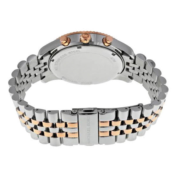 Michael Kors Lexington Blue Dial Two Tone Steel Strap Watch for Men - MK8412 Buy Now By Michael Kors