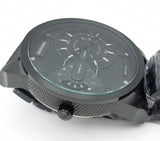 Diesel Mini Daddy Dual Time Black Dial Black Stainless Steel Strap Watch For Men - DZ7316 Buy Now By Diesel