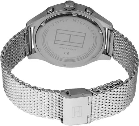 Tommy Hilfiger Gavin Chronograph Quartz Grey Dial Silver Mesh Bracelet Watch for Men - 1791466 Buy Now By Tommy Hilfiger
