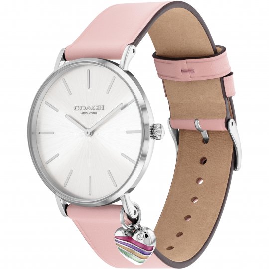 Coach Perry White Dial Pink Leather Strap Watch for Women - 14503118 Buy Now By Coach