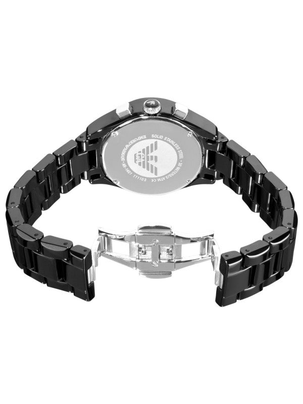 Emporio Armani Valente Chronograph Black Dial Black Ceramic Strap Watch For Men - AR1400 Buy Now By Emporio Armani