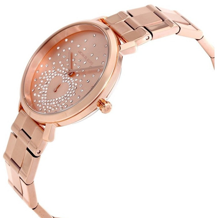 Michael Kors Jaryn Rose Gold Dial Rose Gold Steel Strap Watch for Women - MK3621 Buy Now By Michael Kors