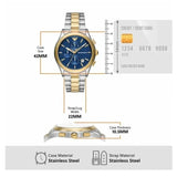 Emporio Armani Paolo Chronograph Blue Dial Two Tone Steel Strap Watch For Men - AR11579 Buy Now By Emporio Armani