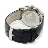 Emporio Armani Valente Chronograph Black Dial Black Leather Strap Watch For Men - AR1633 Buy Now By Emporio Armani