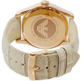 Emporio Armani Valente Analog Beige Dial Beige Leather Strap Watch For Men - AR1667 Buy Now By Emporio Armani