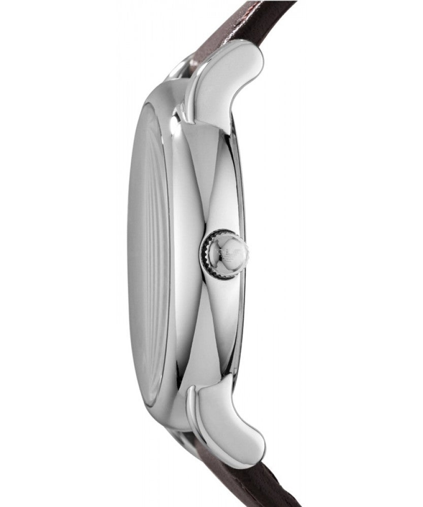 Emporio Armani Classic Quartz Brown Dial Brown Leather Strap Watch For Men - AR1729 Buy Now By Emporio Armani