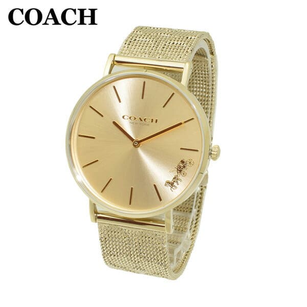 Coach Perry Gold Dial Gold Mesh Bracelet Watch for Women - 14503342 Buy Now By Coach