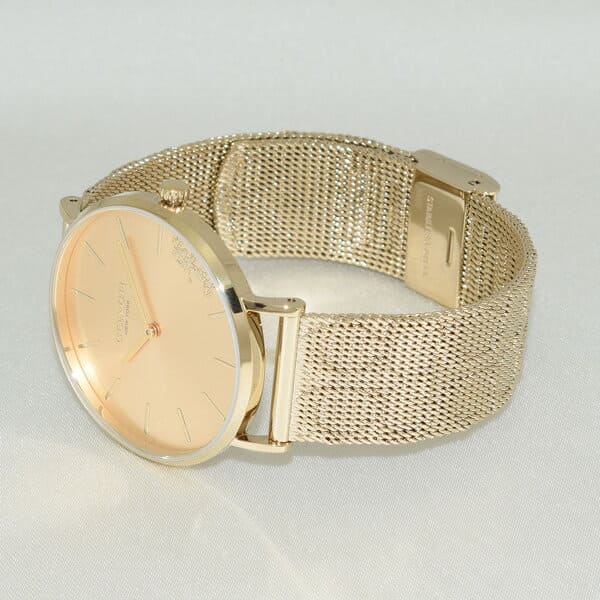 Coach Perry Gold Dial Gold Mesh Bracelet Watch for Women - 14503342 Buy Now By Coach