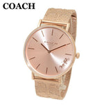 Coach Perry Rose Gold Dial Rose Gold Mesh Bracelet Watch for Women - 14503343 Buy Now By Coach