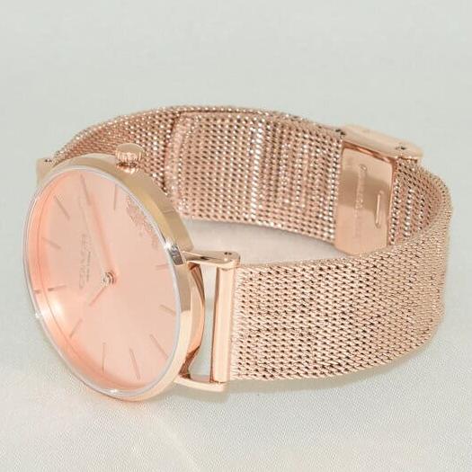 Coach Perry Rose Gold Dial Rose Gold Mesh Bracelet Watch for Women - 14503343 Buy Now By Coach