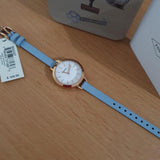 Fossil Classic White Dial Blue Leather Strap Watch for Women - BQ3327 Buy Now By Fossil