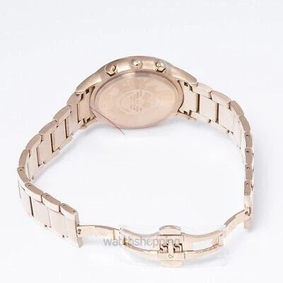 Emporio Armani Renato Chronograph Brown Dial Rose Gold Steel Strap Watch For Men - AR2504 Buy Now By Emporio Armani