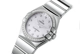 Omega Constellation Quartz Diamonds Silver Dial Silver Steel Strap Watch for Women - 123.15.27.60.55.004 Buy Now By Omega
