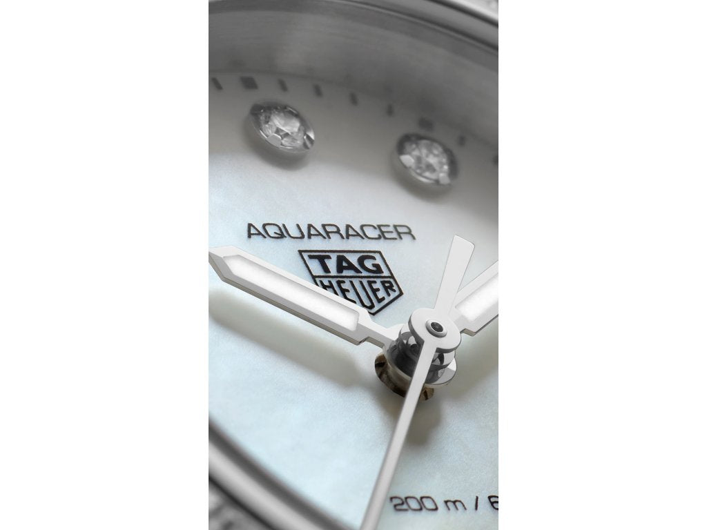 Tag Heuer Aquaracer Professional 200 Quartz Diamond Mother of Pearl Dial Silver Steel Strap Watch for Women - WBP1417.BA0622 Buy Now By Tag Heuer