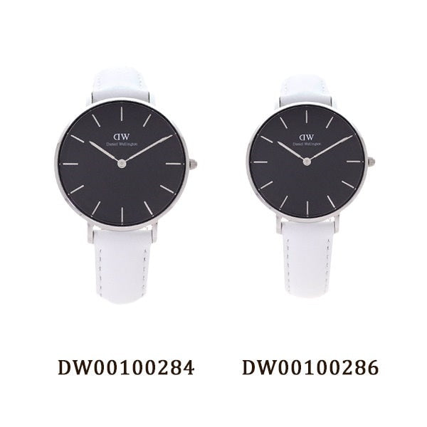 Daniel Wellington Classic Petite Bondi Black Dial White Leather Strap Watch for Women - DW00100286 Buy Now By Daniel Wellington