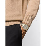 Versace V-Urban Quartz Silver Dial Two Tone Steel Strap Watch for Men - VELQ00519 Buy Now By Versace