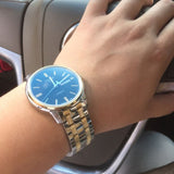 Tissot Automatics III Day Date Black Dial Two Tone Steel Strap Watch For Men - T065.430.22.051.00 Buy Now By Tissot