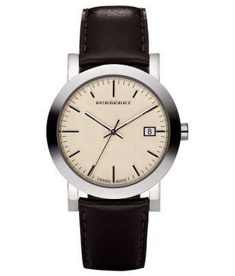 Burberry Heritage Beige Dial Brown Leather Strap Watch for Men - BU1777 Buy Now By Burberry