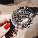 Guess Persuit Multifunction Black Dial Black Leather Strap Watch for Men - W0500G2 Buy Now By Guess