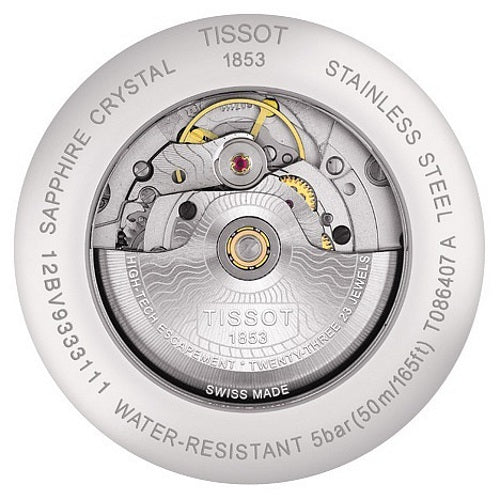 Tissot Luxury Powermatic 80 Black Dial Silver Steel Strap Watch for Men - T086.407.11.201.02 Buy Now By Tissot