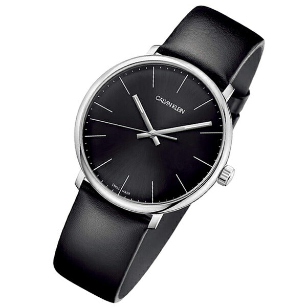 Calvin Klein High Noon Quartz Black Dial Black Leather Strap Watch for Men - K8M211C1 Buy Now By Calvin Klein